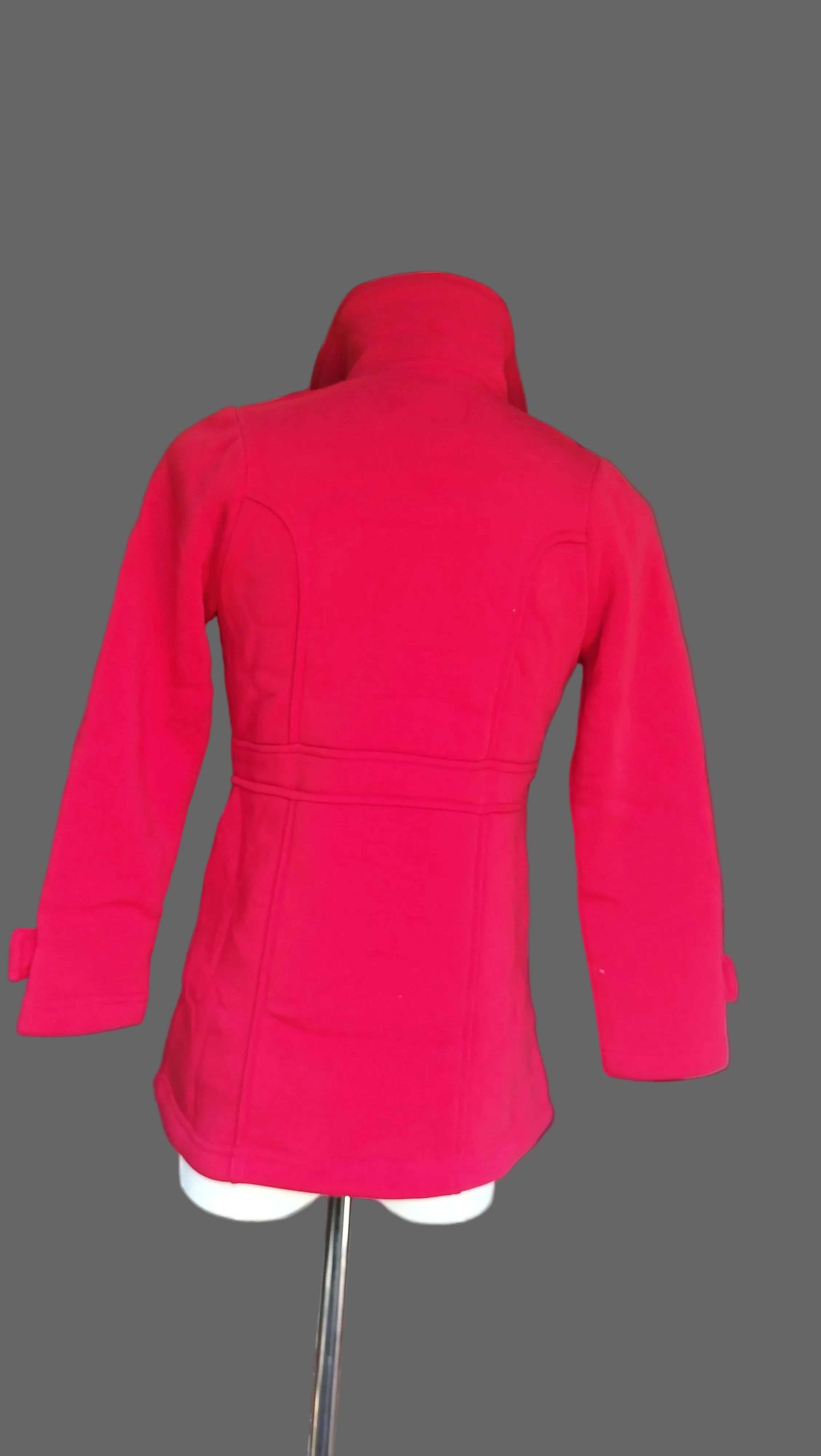 Secret Garden Double-Breasted Coat - Red