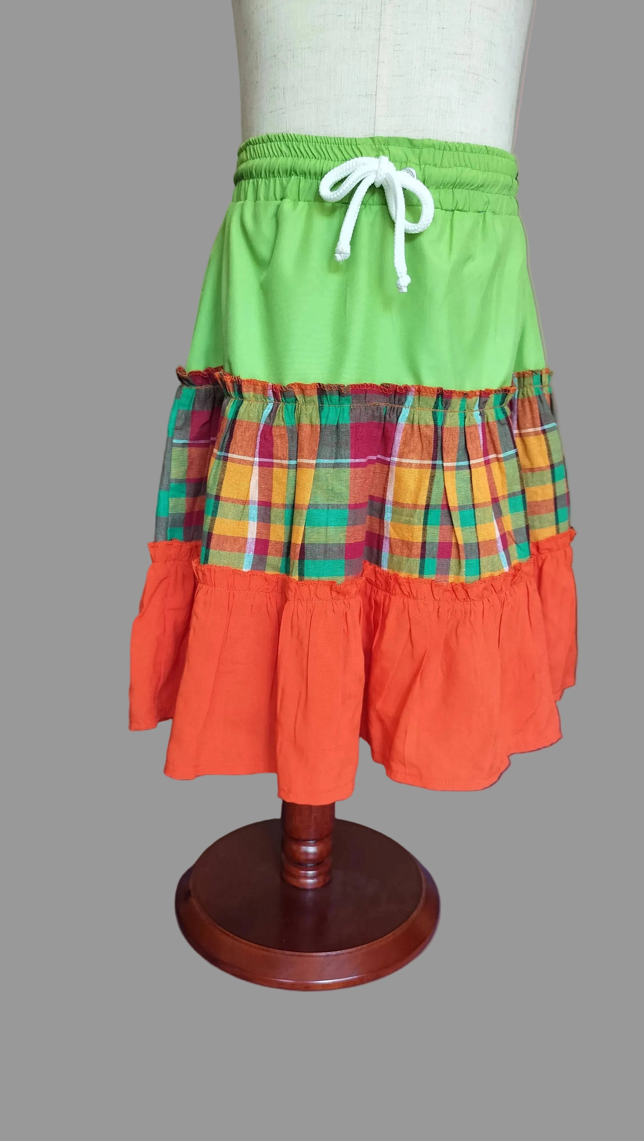 Clover and Clementine Plaid Skirt