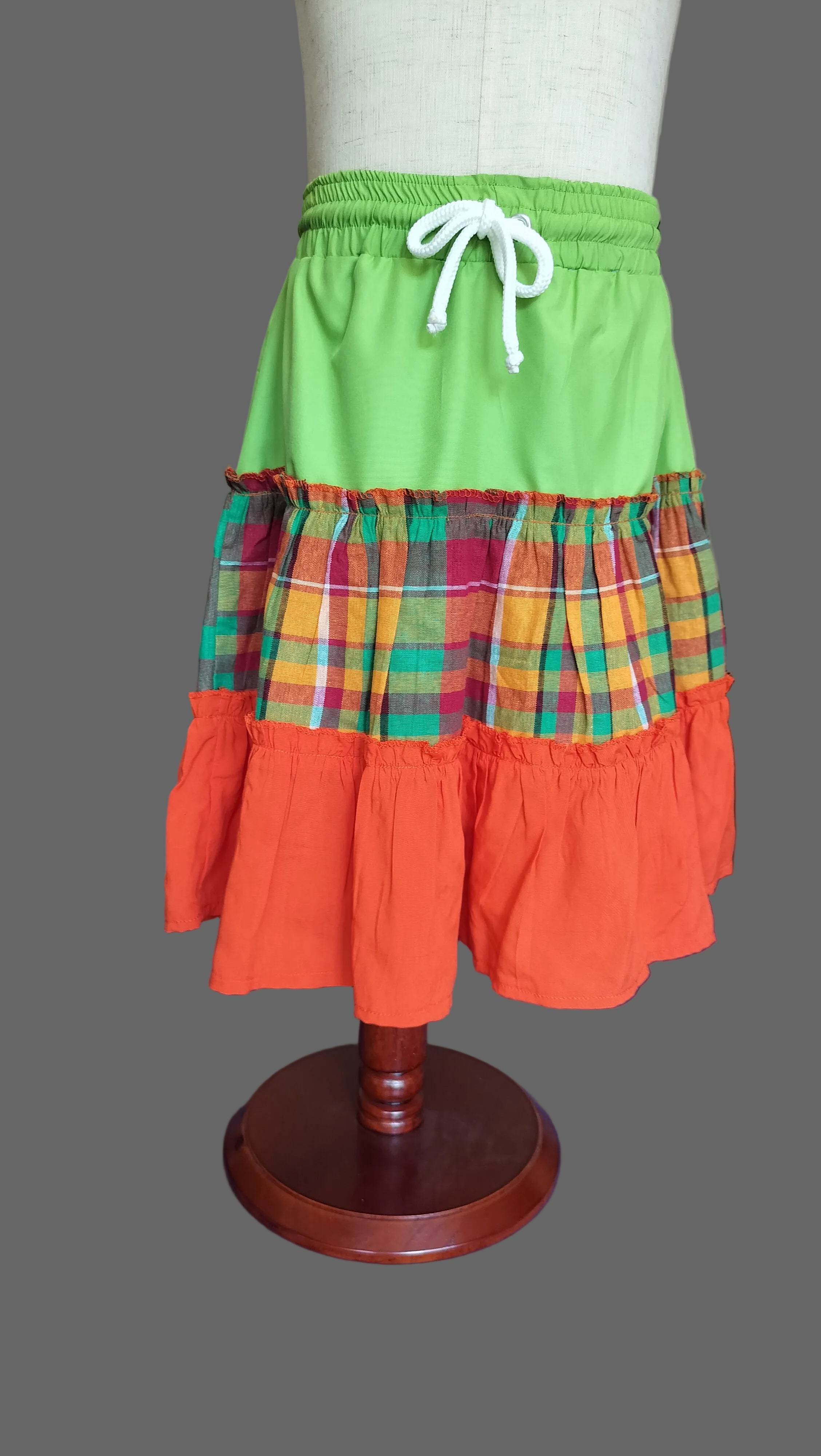 Clover & Clementine Plaid Skirt