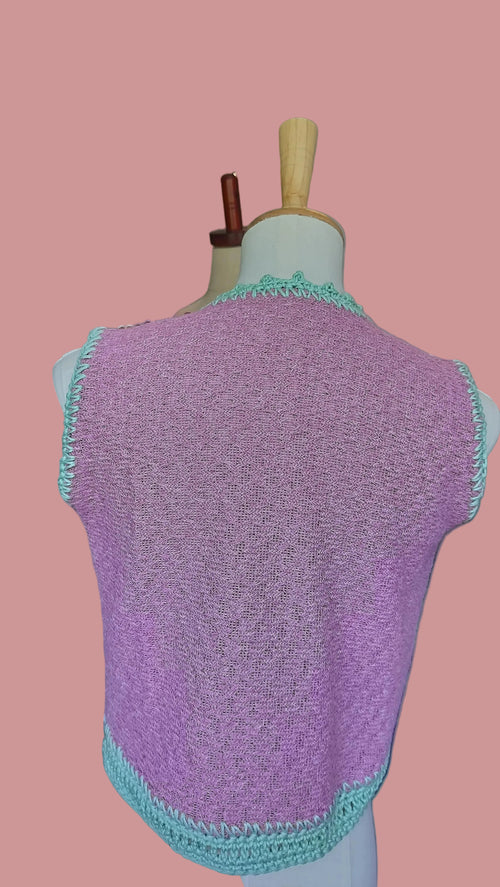 Mint & Magenta Dream Crop Top
