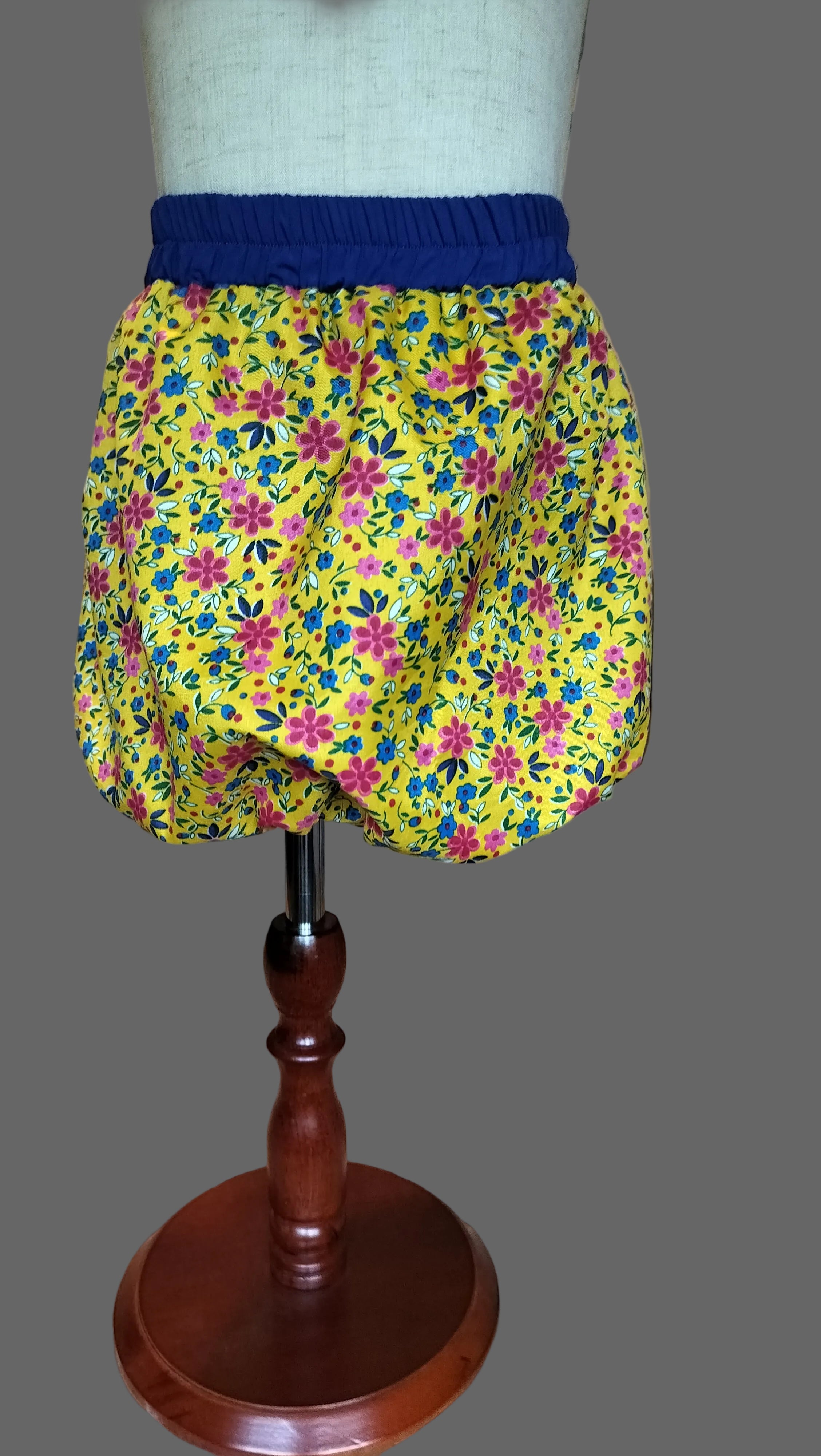 Floral Bubble Skirt yellow
