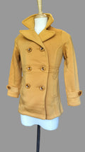 Secret Garden Double-Breasted Coat - Mustard