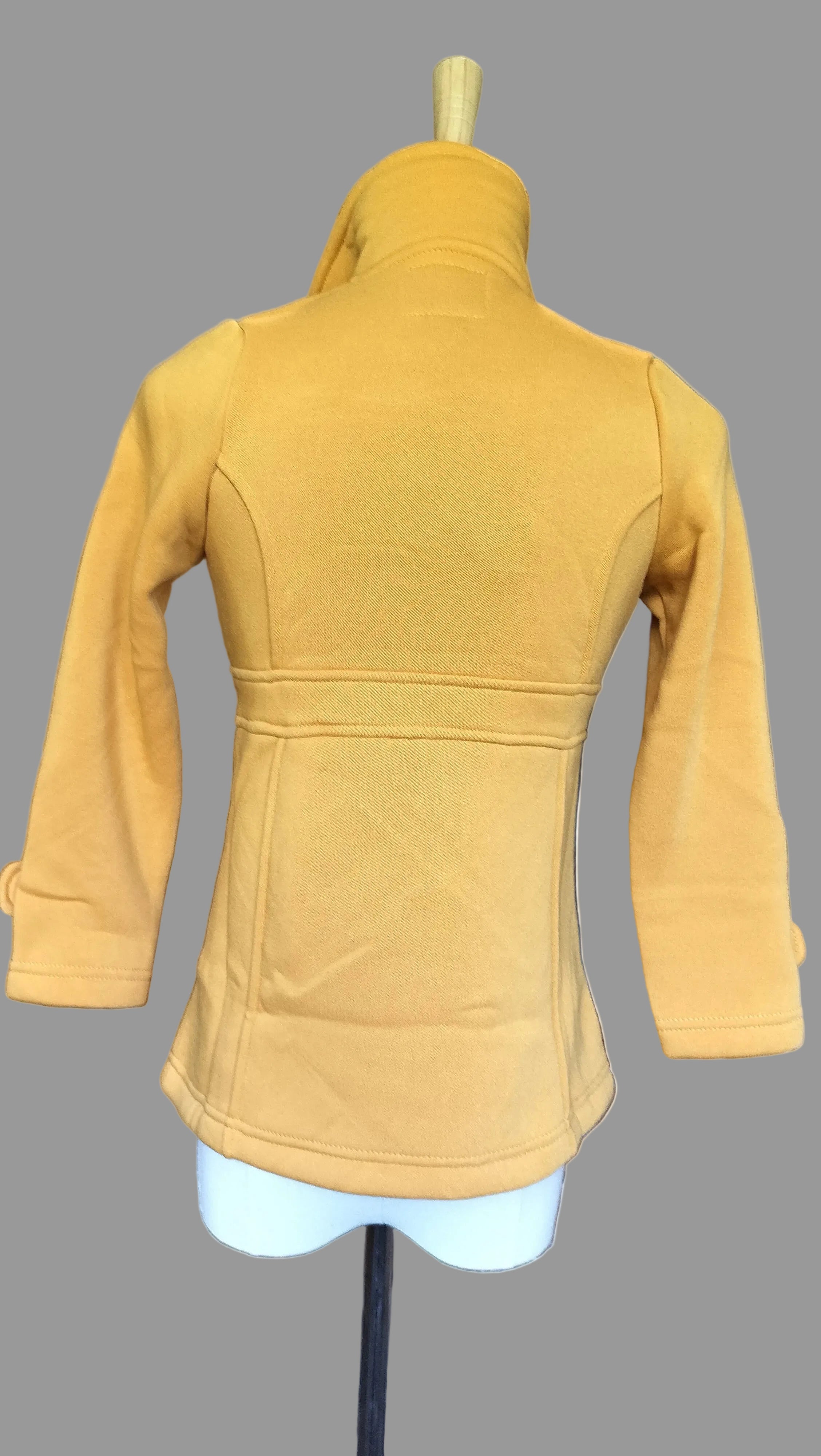 Secret Garden Double-Breasted Coat - Mustard