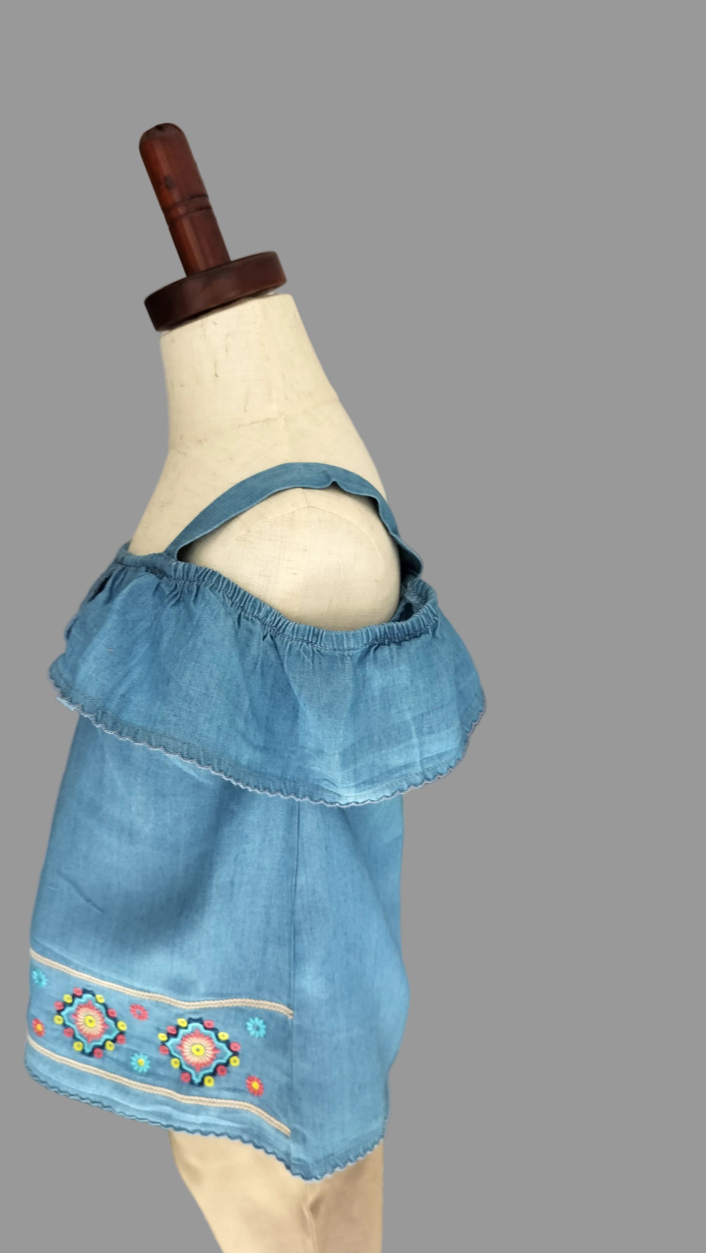 Meadow Muse Chambray & Clover Set - Light blue